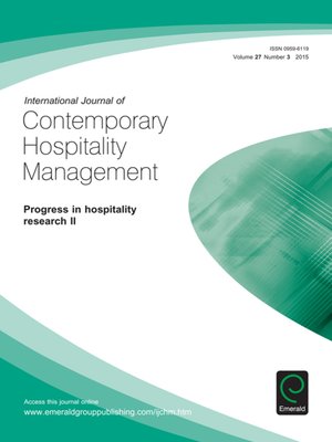 cover image of International Journal of Contemporary Hospitality Management, Volume 27, Issue 3
